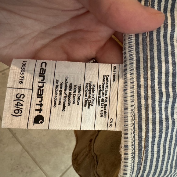 Women’s Carhartt Brown Cotton Jacket - Size Small - Picture 4 of 4